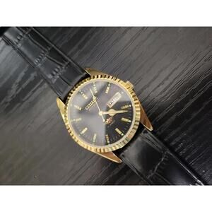 🔥 RARE Mint Vintage Citizen Eagle 7 Automatic‎ Day Date Men's Watch